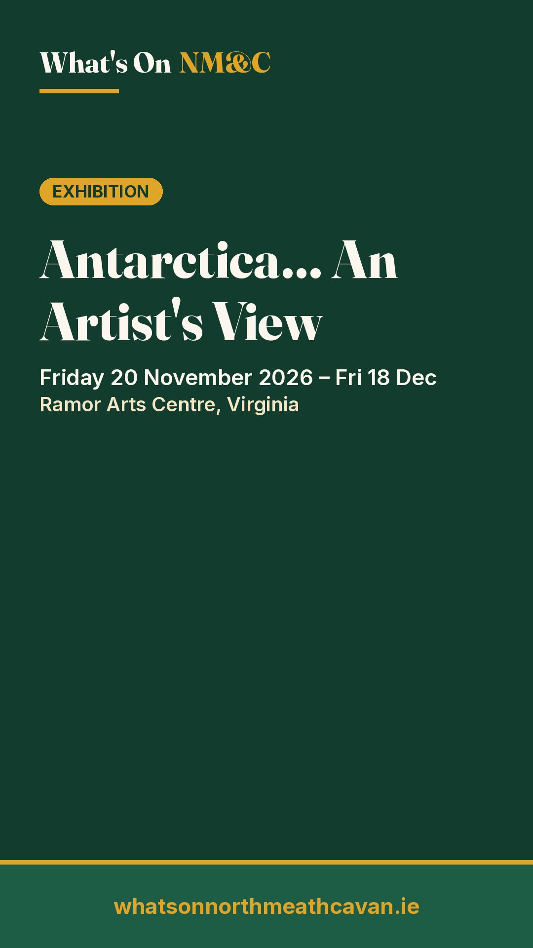 Story image for Antarctica… An Artist's View