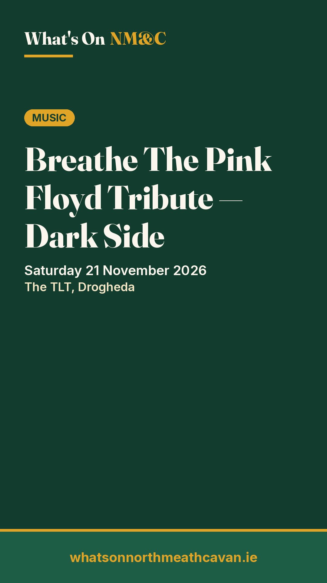 Story image for Breathe The Pink Floyd Tribute — Dark Side