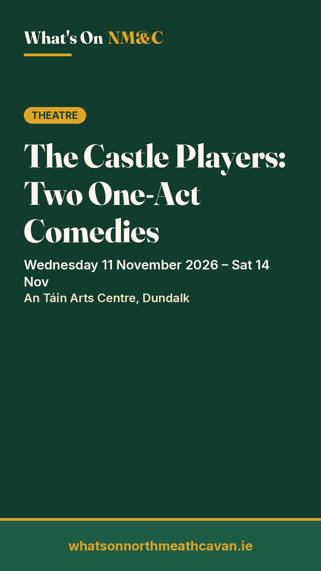 Story image for The Castle Players: Two One-Act Comedies