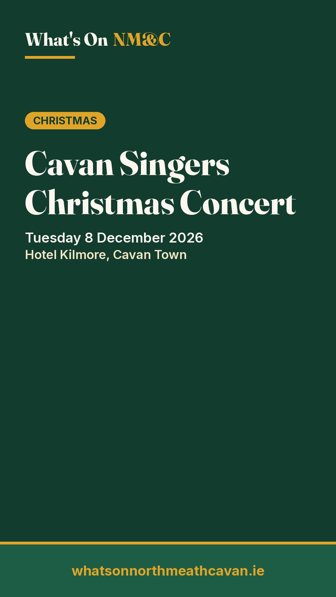 Story image for Cavan Singers Christmas Concert