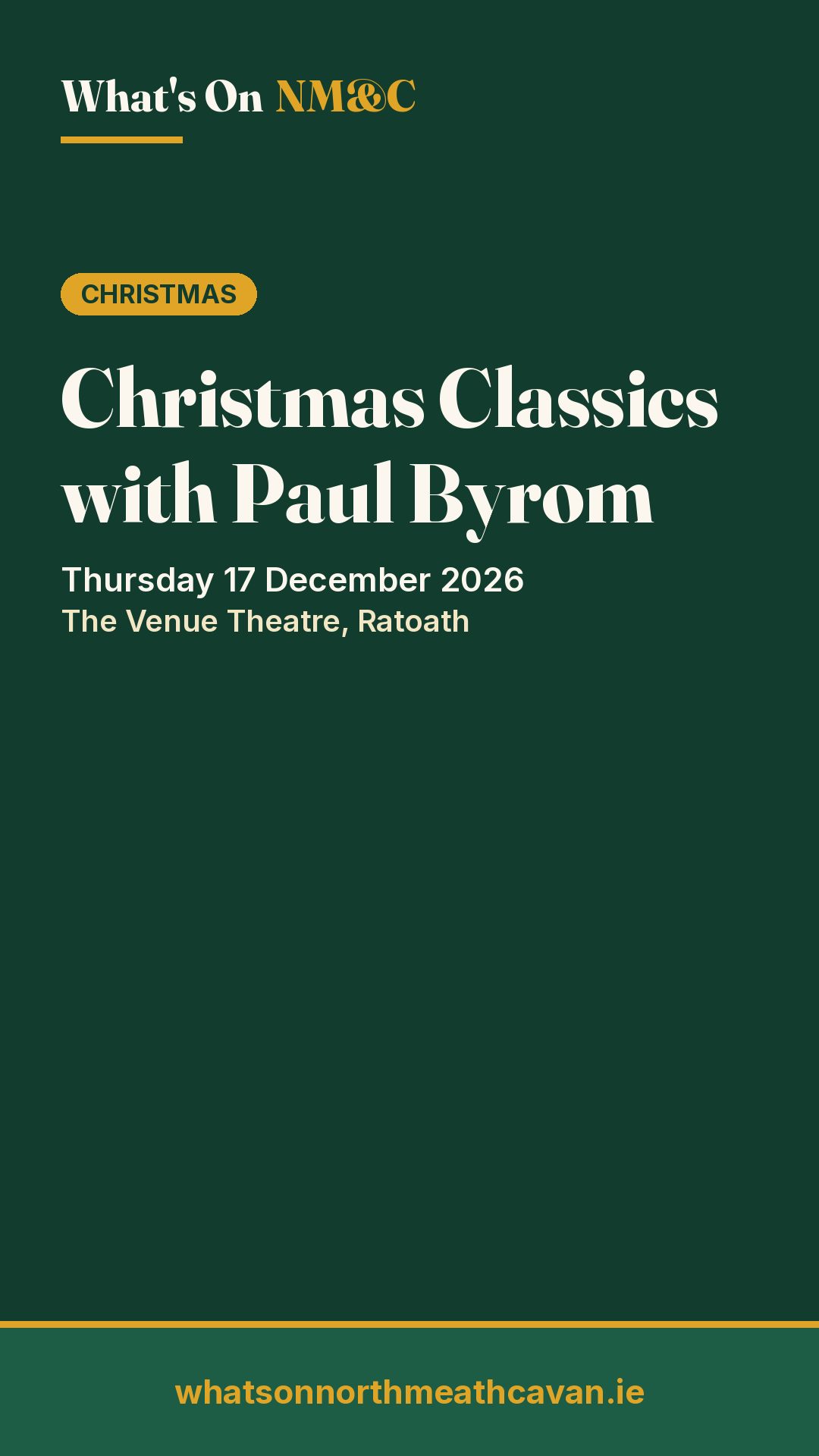 Story image for Christmas Classics with Paul Byrom