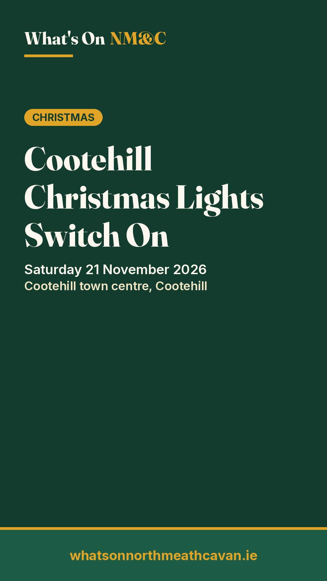 Story image for Cootehill Christmas Lights Switch On