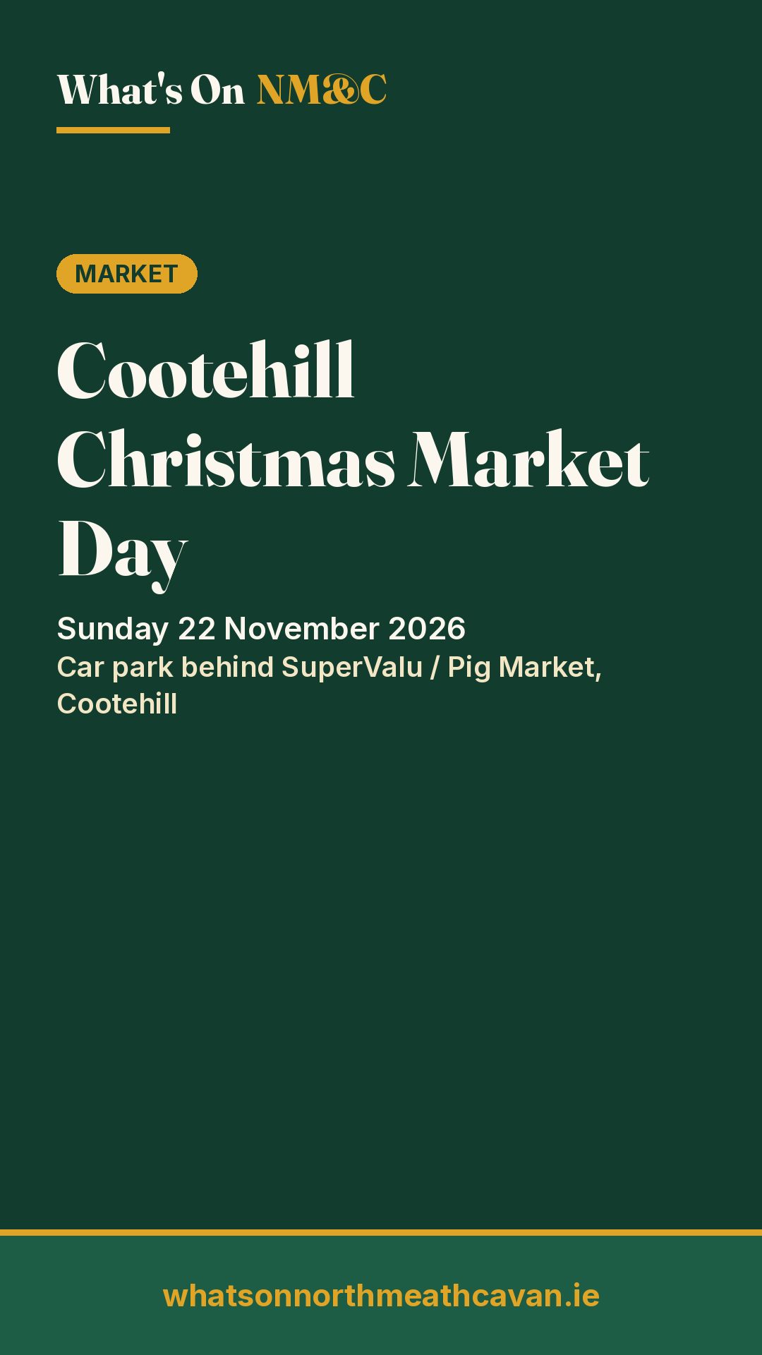 Story image for Cootehill Christmas Market Day