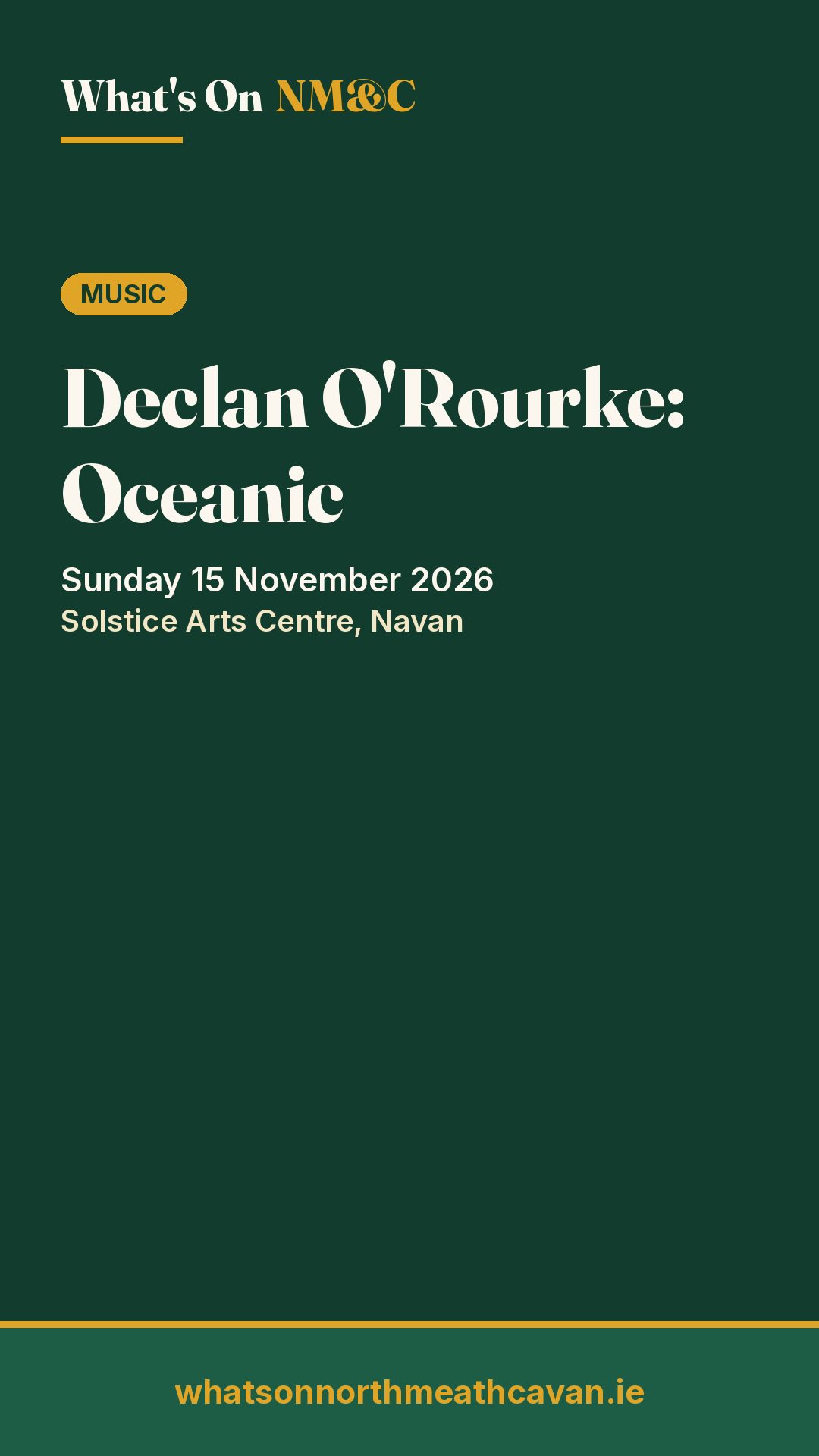 Story image for Declan O'Rourke: Oceanic