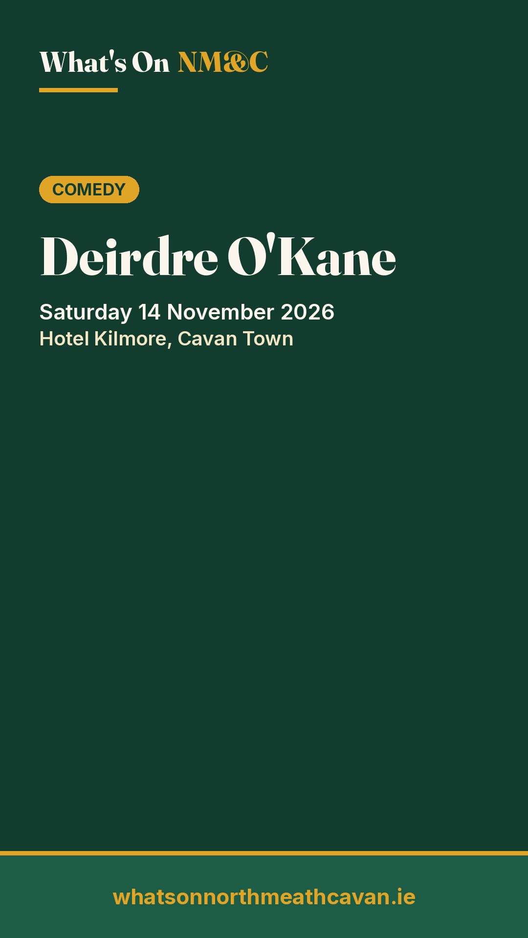 Story image for Deirdre O'Kane