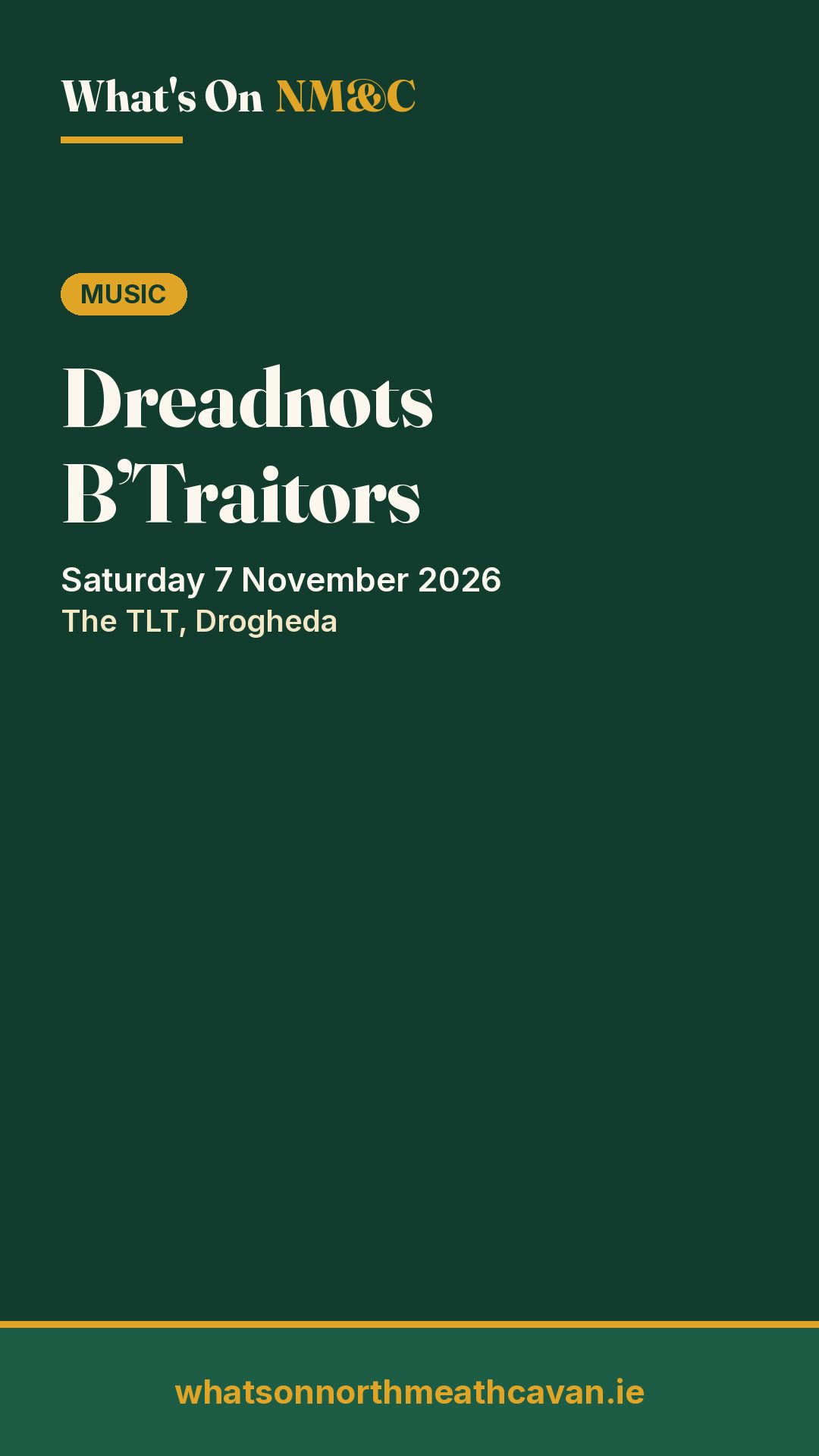 Story image for Dreadnots B’Traitors
