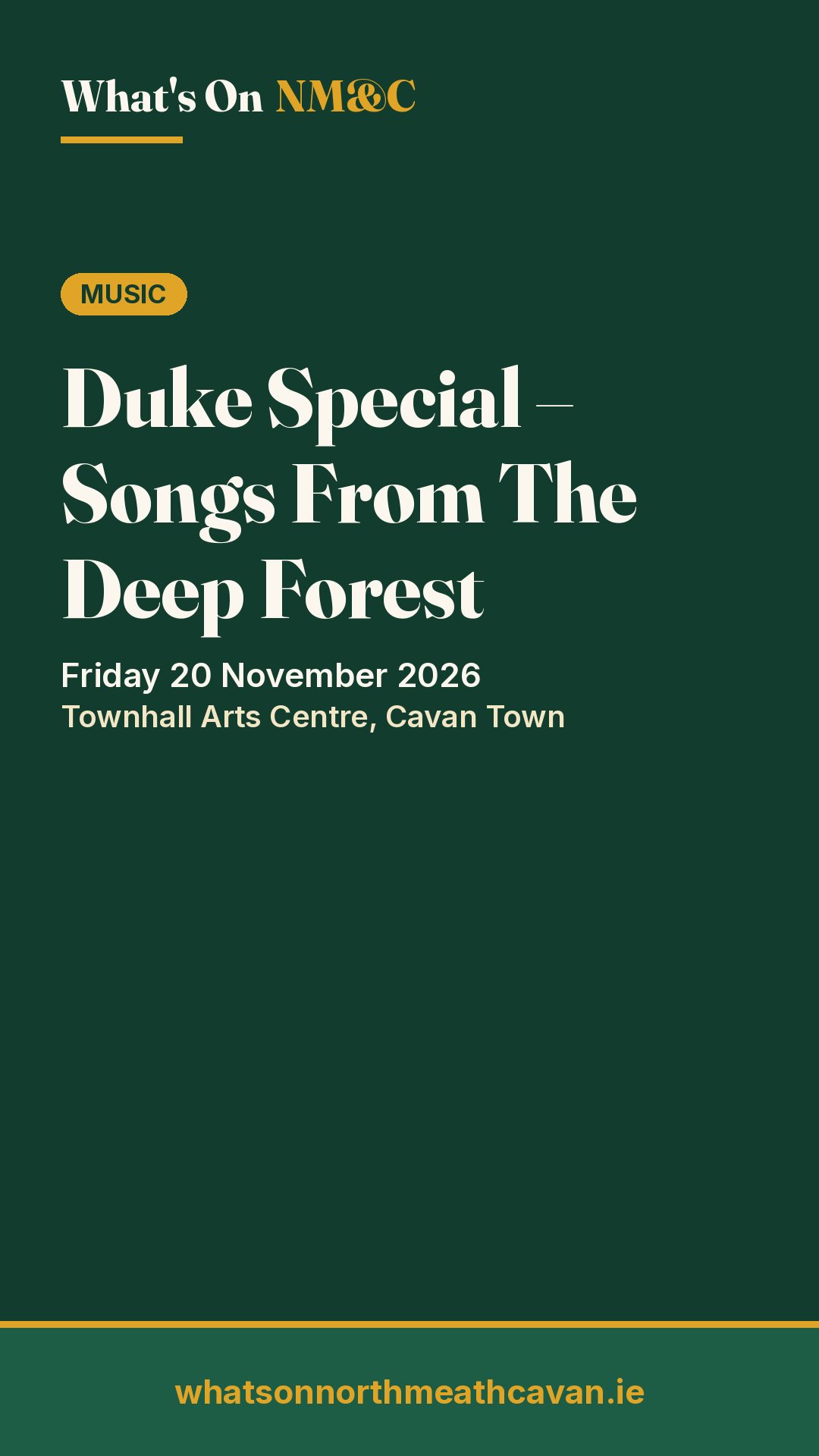 Story image for Duke Special – Songs From The Deep Forest