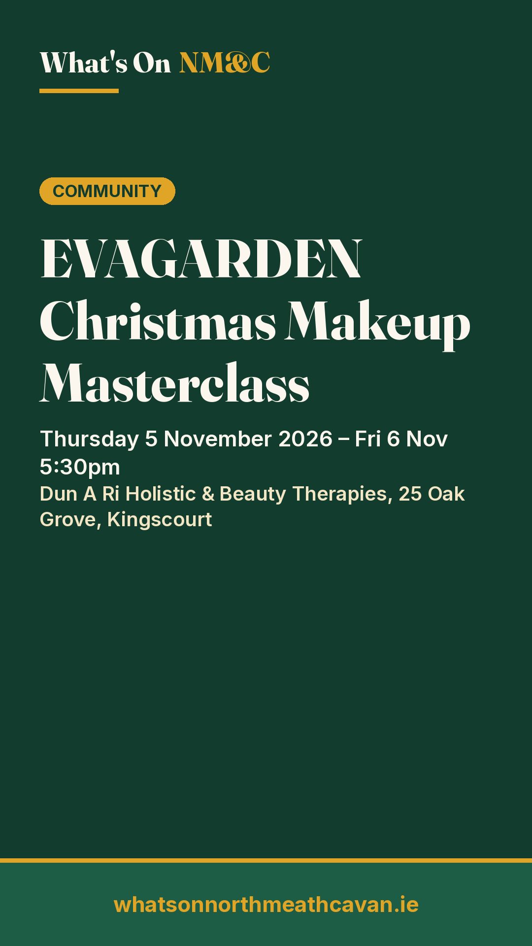 Story image for EVAGARDEN Christmas Makeup Masterclass