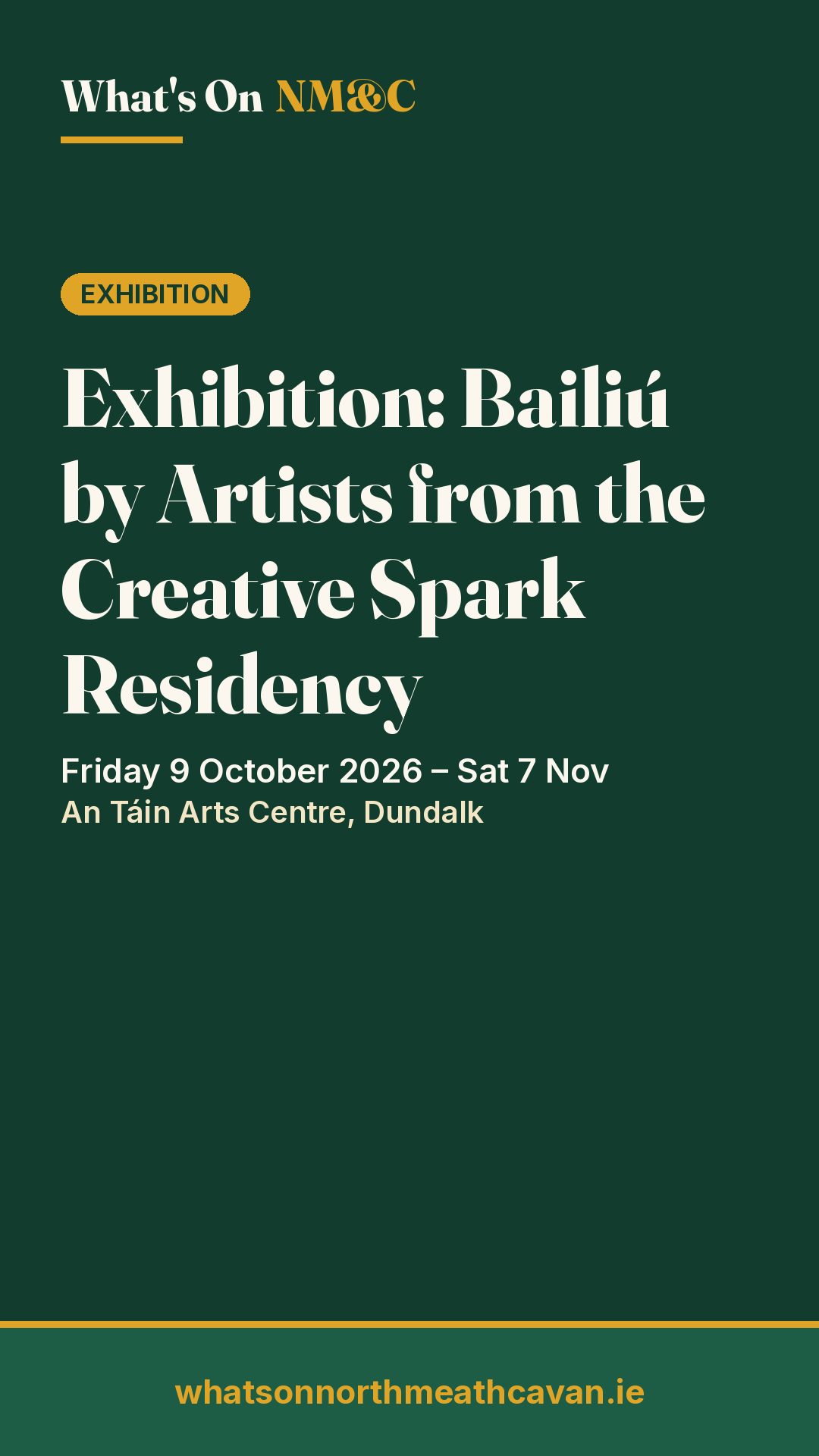 Story image for Exhibition: Bailiú by Artists from the Creative Spark Residency Programme