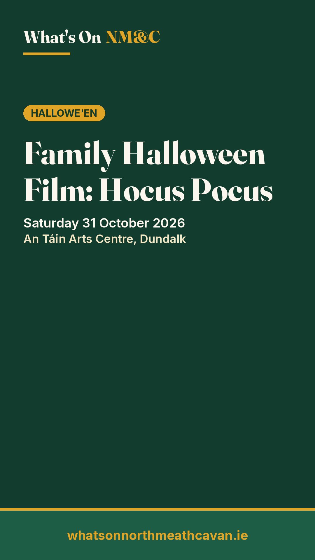 Story image for Family Halloween Film: Hocus Pocus
