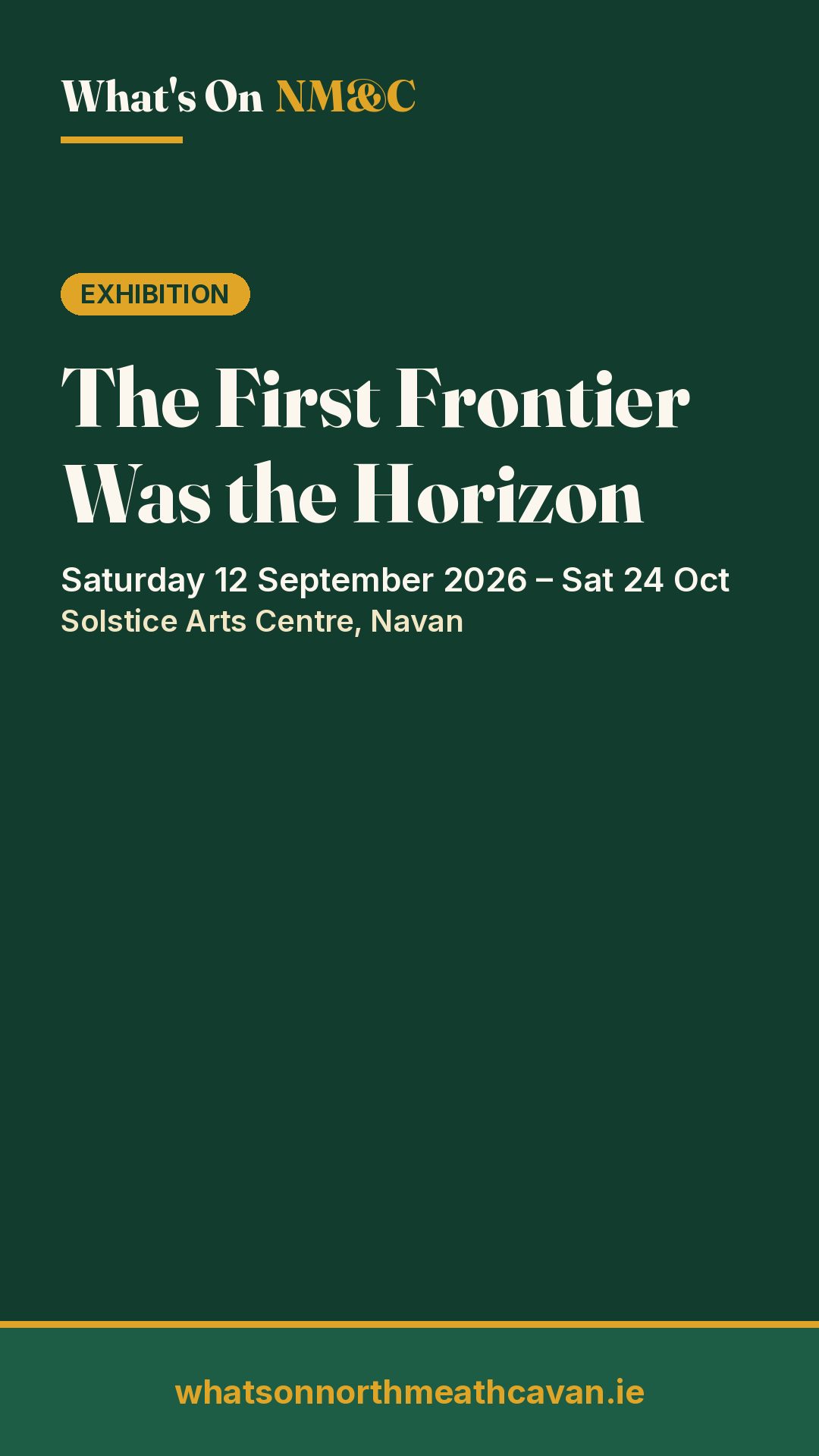 Story image for The First Frontier Was the Horizon