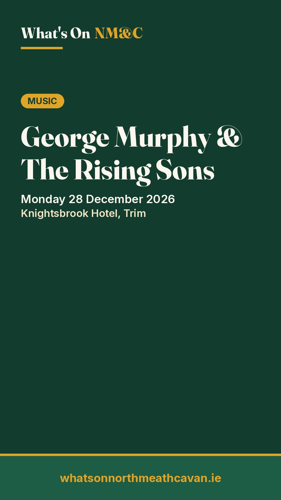 Story image for George Murphy & The Rising Sons