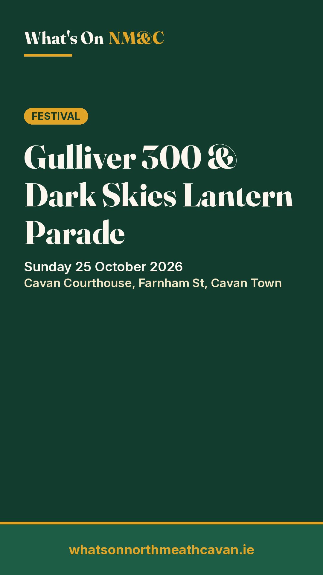 Story image for Gulliver 300 & Dark Skies Lantern Parade