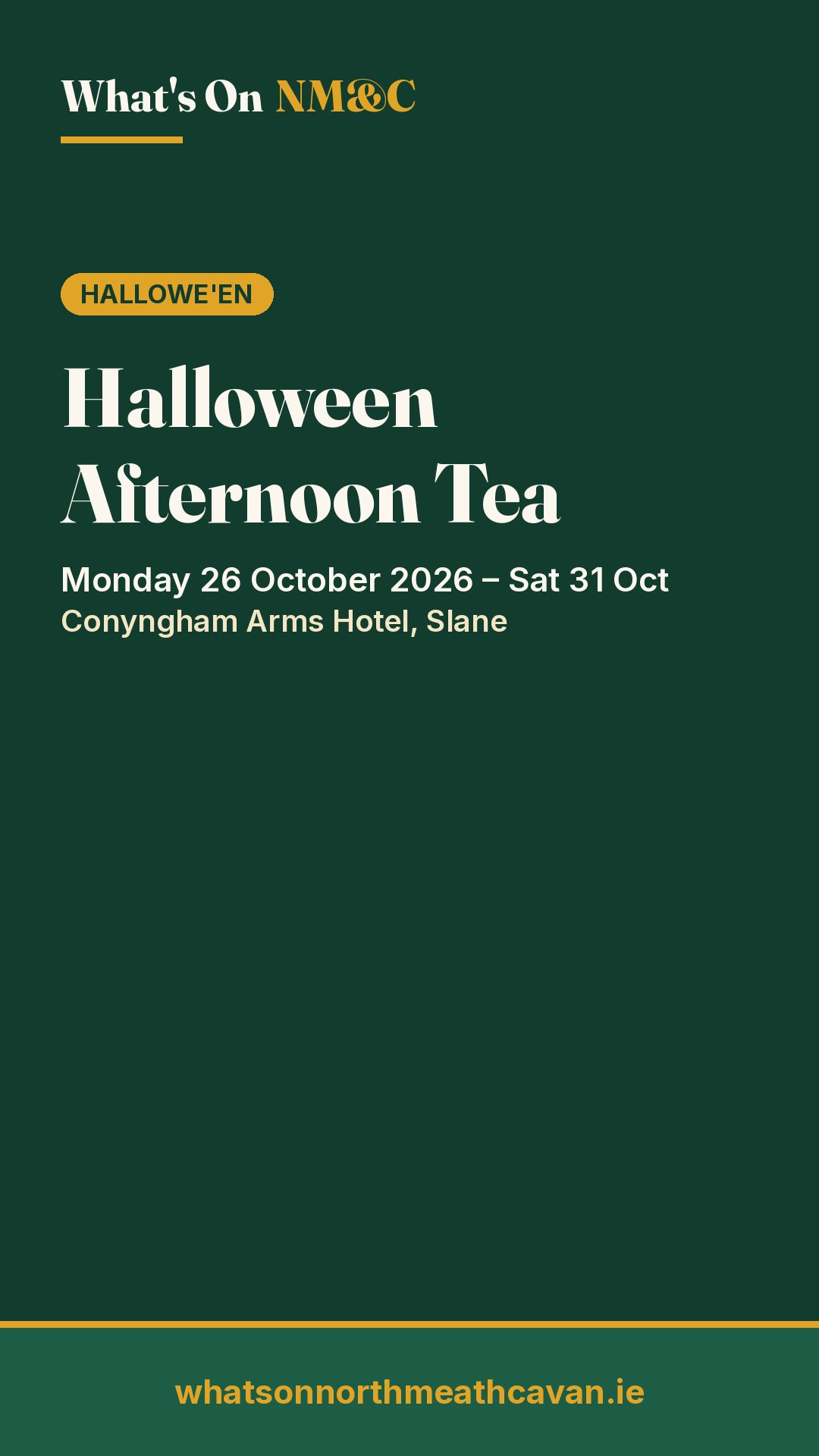 Story image for Halloween Afternoon Tea