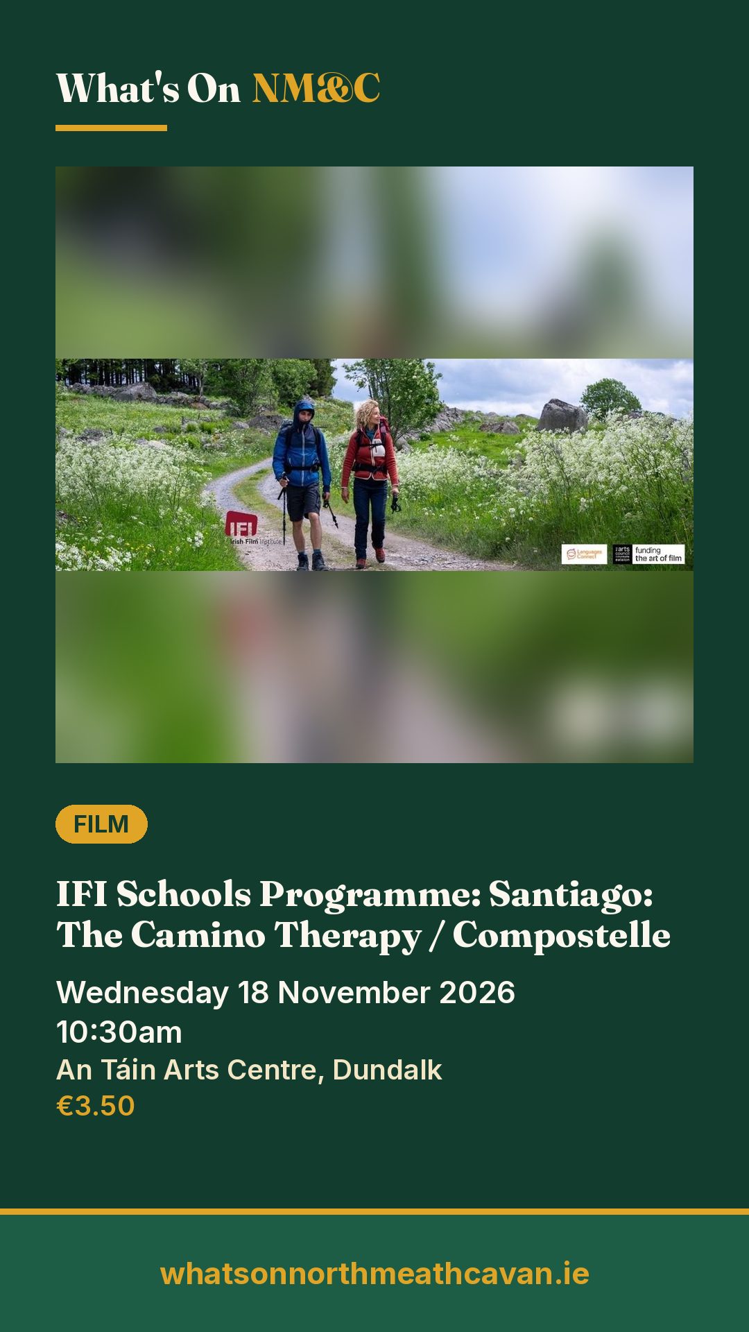 Story image for IFI Schools Programme: Santiago: The Camino Therapy / Compostelle
