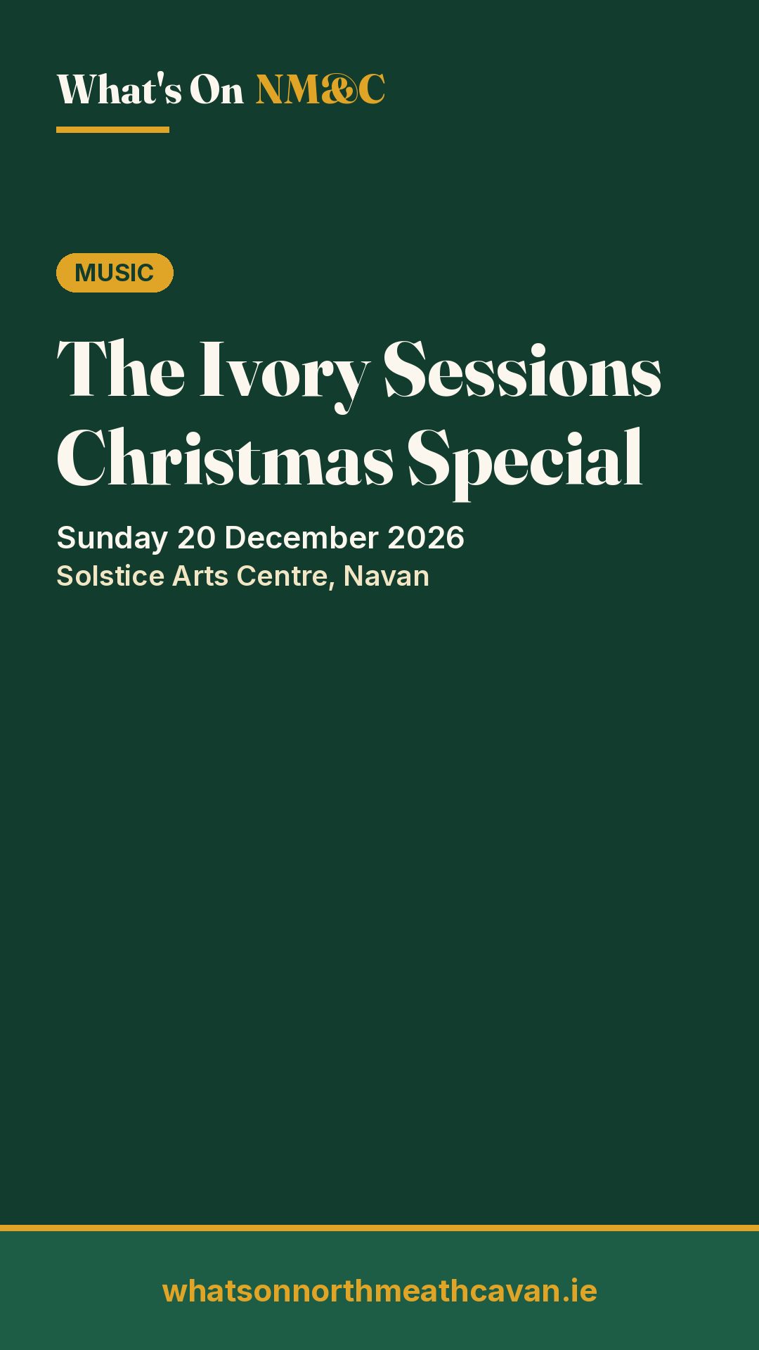 Story image for The Ivory Sessions Christmas Special