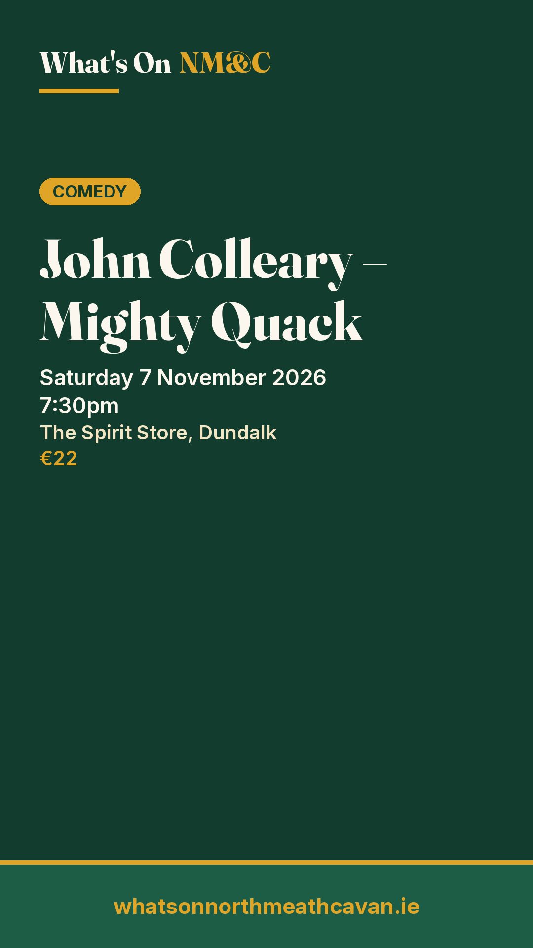 Story image for John Colleary – Mighty Quack