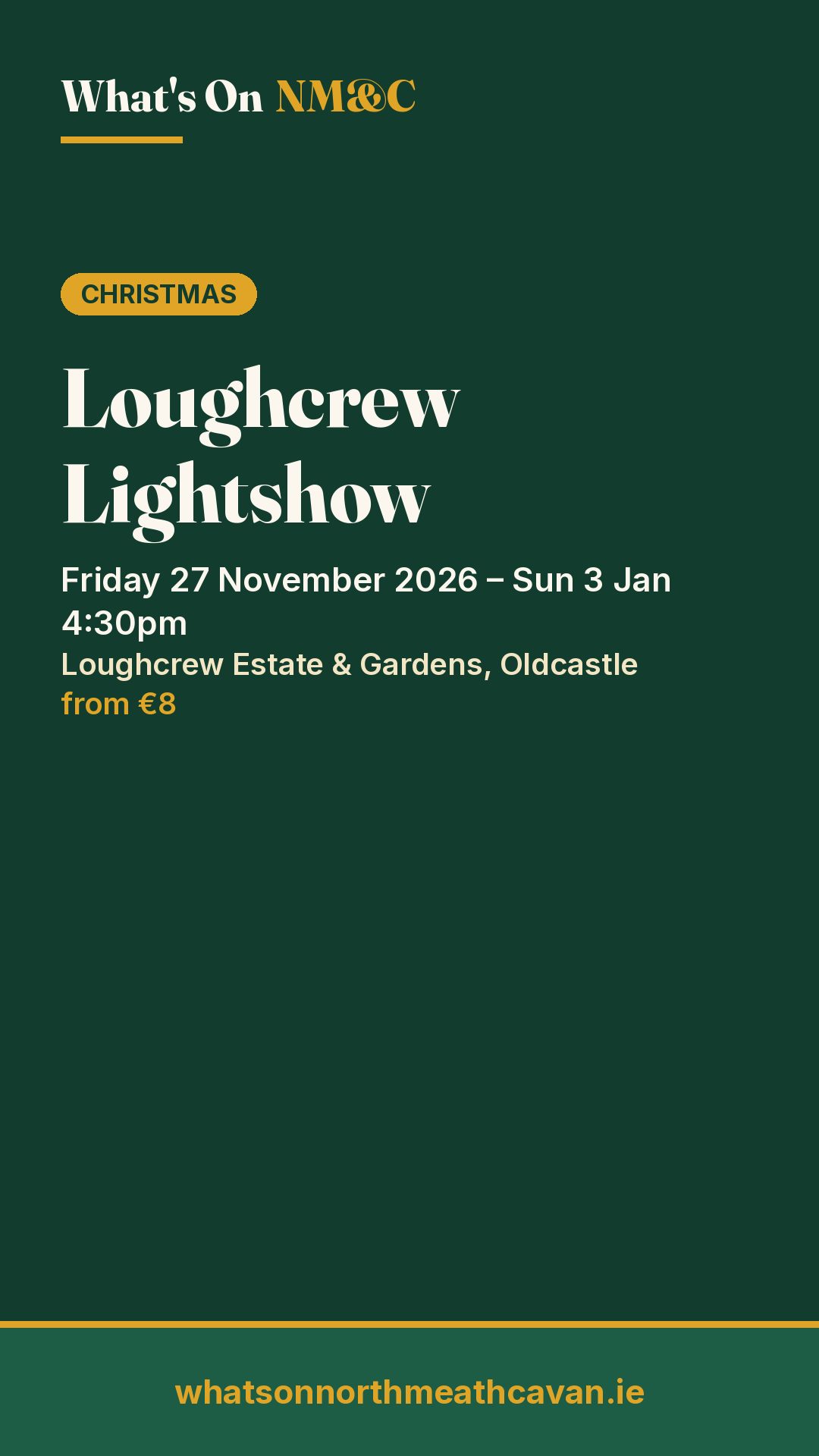 Story image for Loughcrew Lightshow
