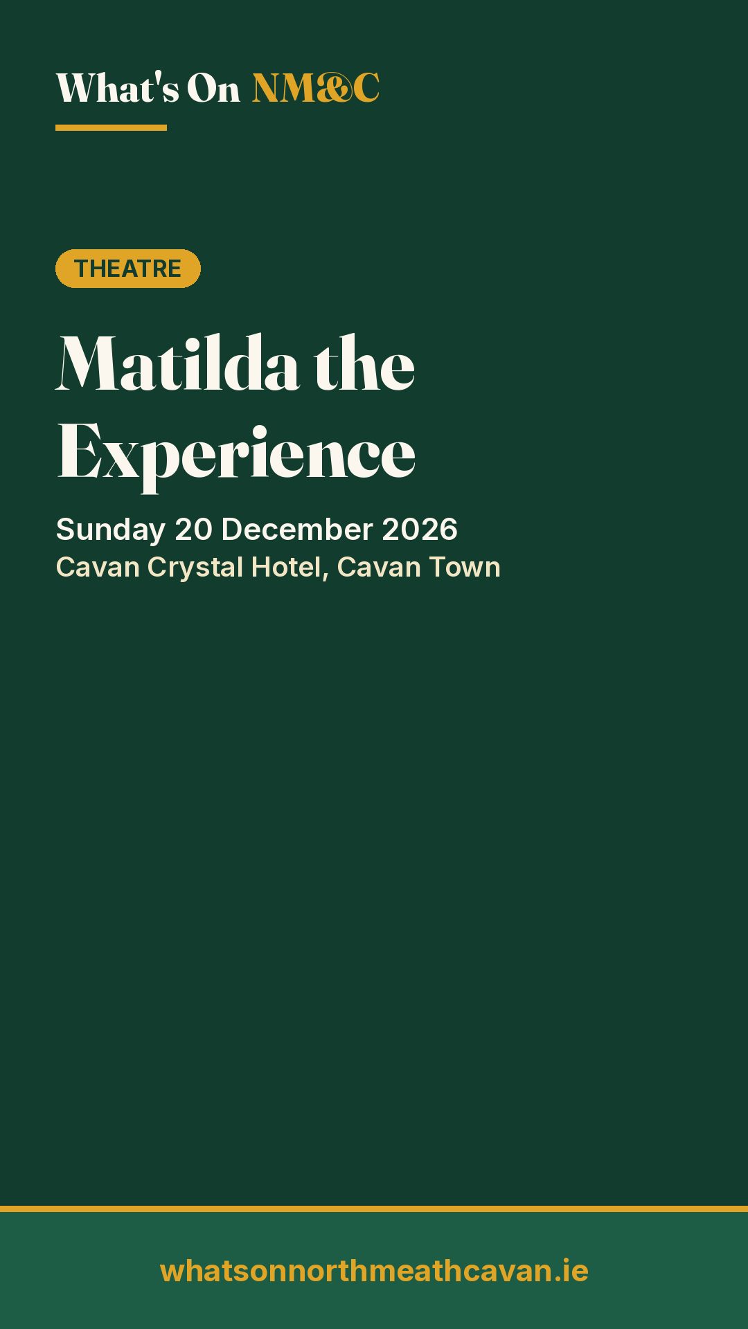 Story image for Matilda the Experience