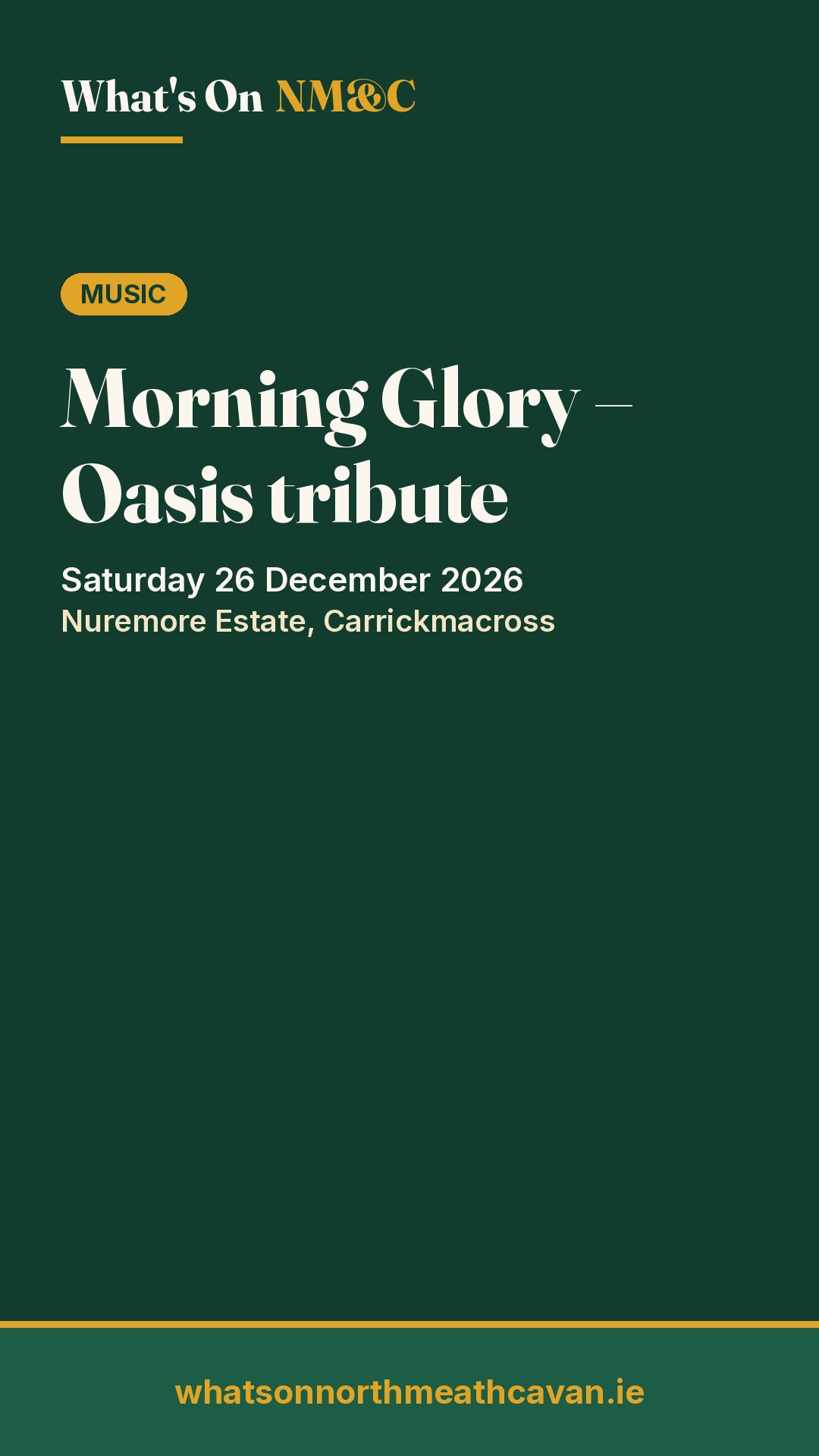 Story image for Morning Glory – Oasis tribute
