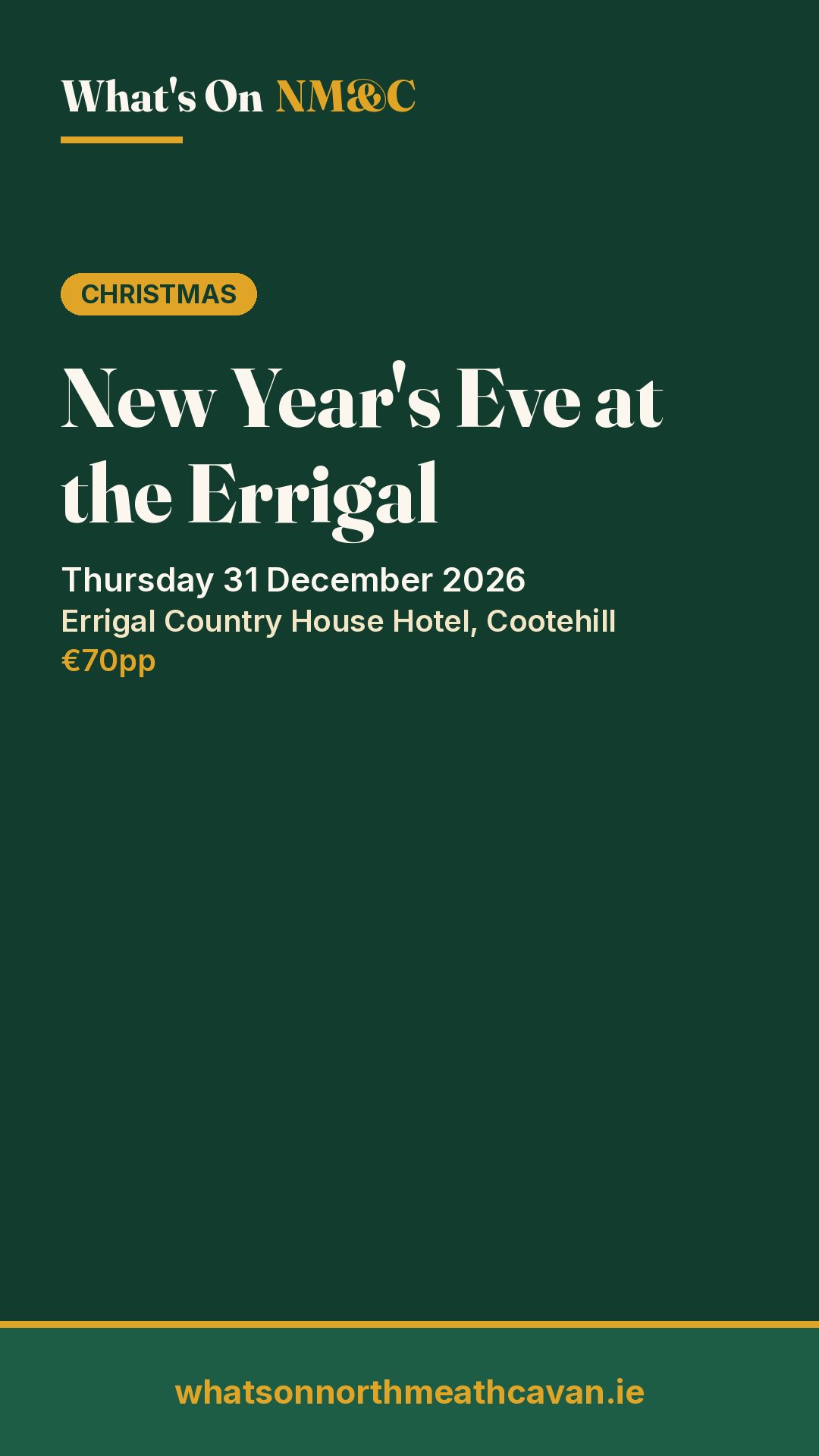 Story image for New Year's Eve at the Errigal