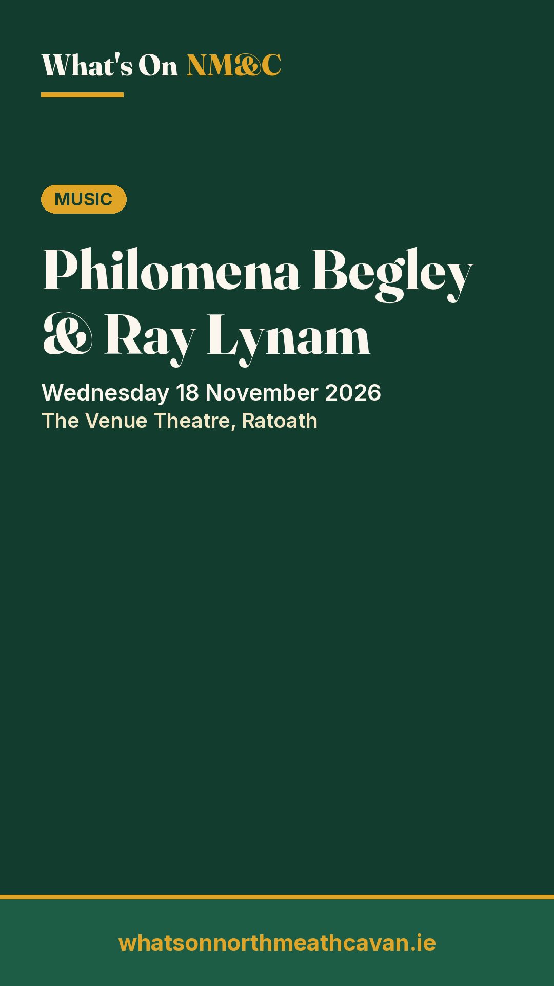 Story image for Philomena Begley & Ray Lynam