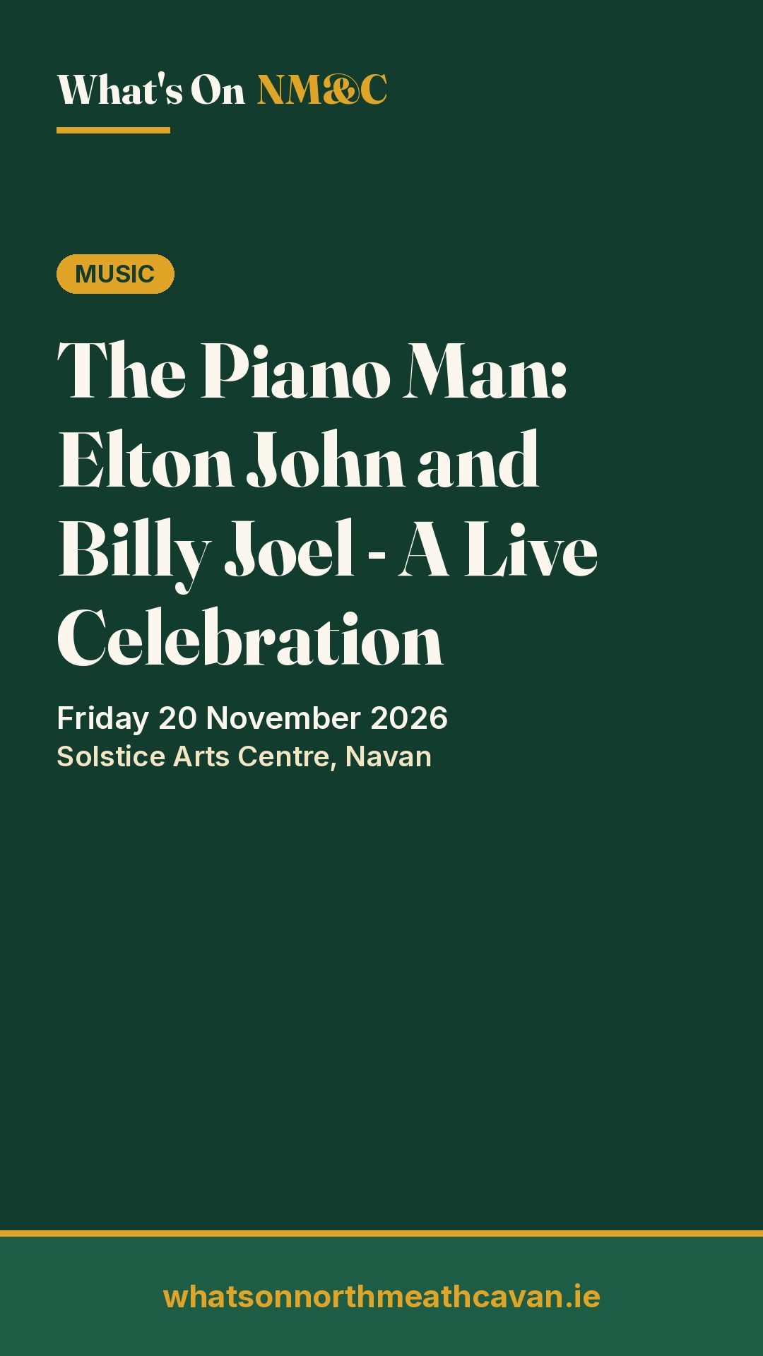 Story image for The Piano Man: Elton John and Billy Joel - A Live Celebration
