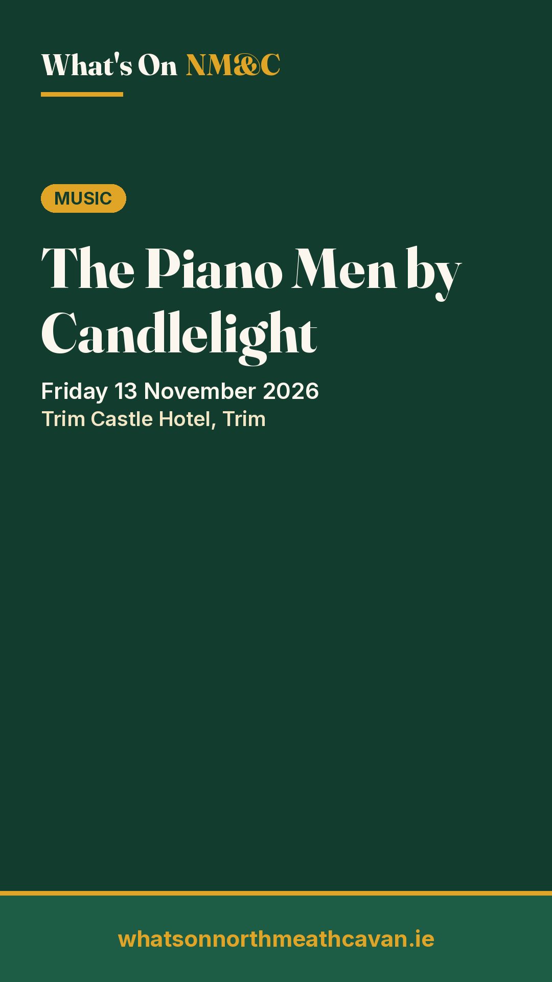Story image for The Piano Men by Candlelight