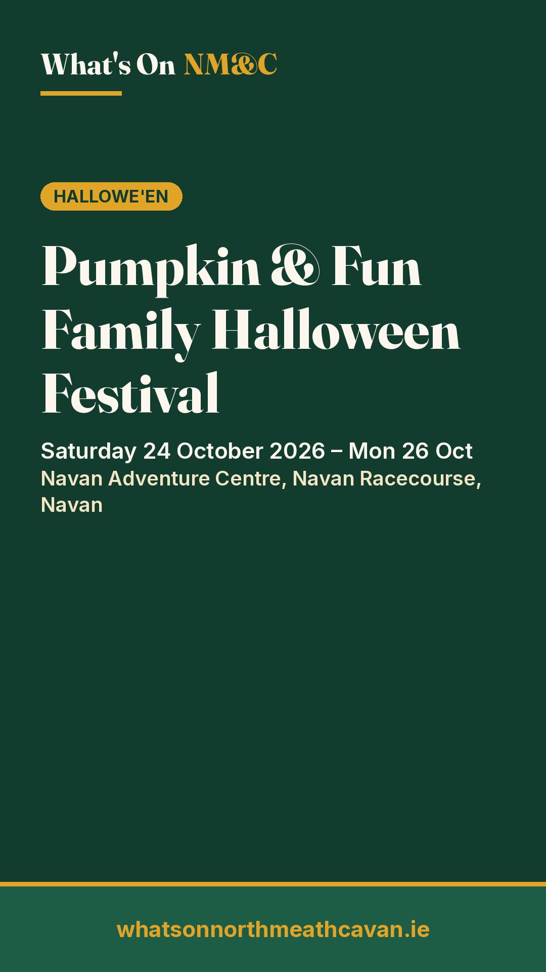 Story image for Pumpkin & Fun Family Halloween Festival