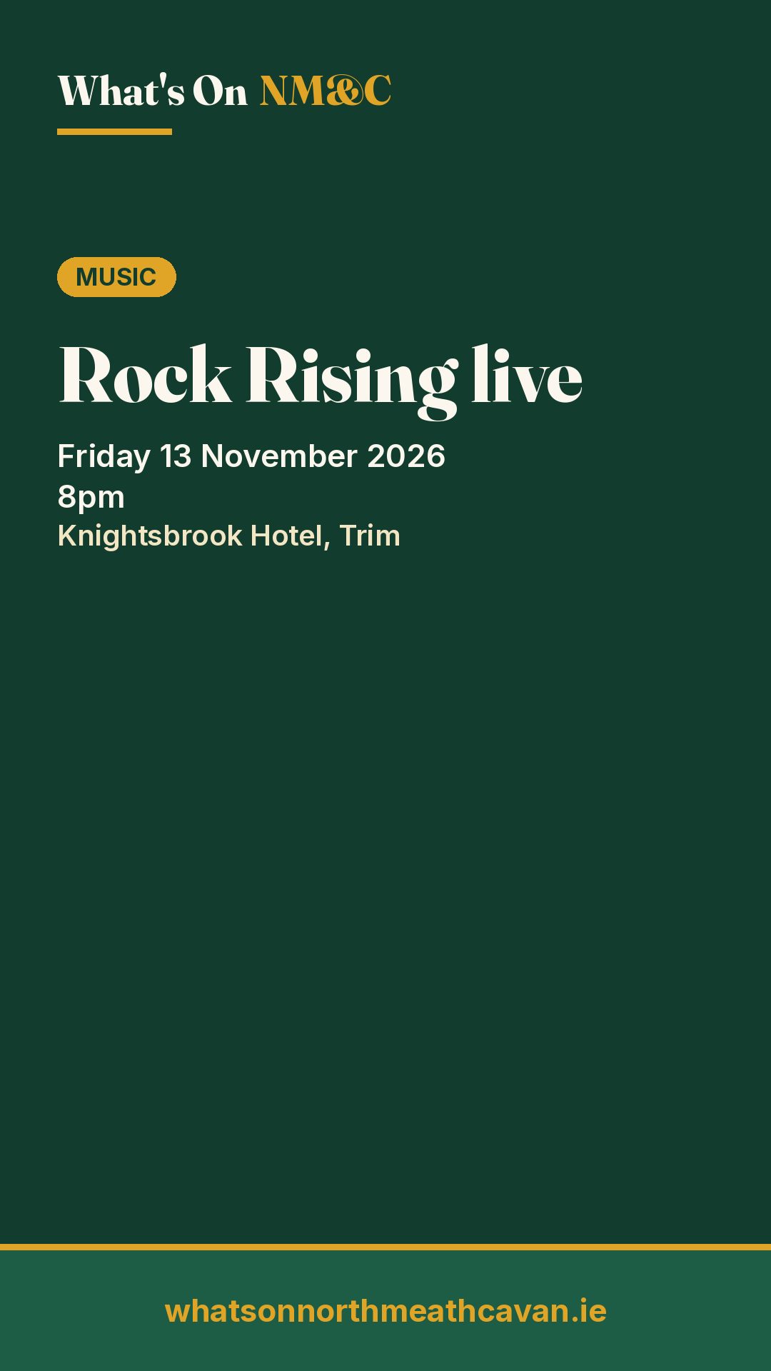 Story image for Rock Rising live