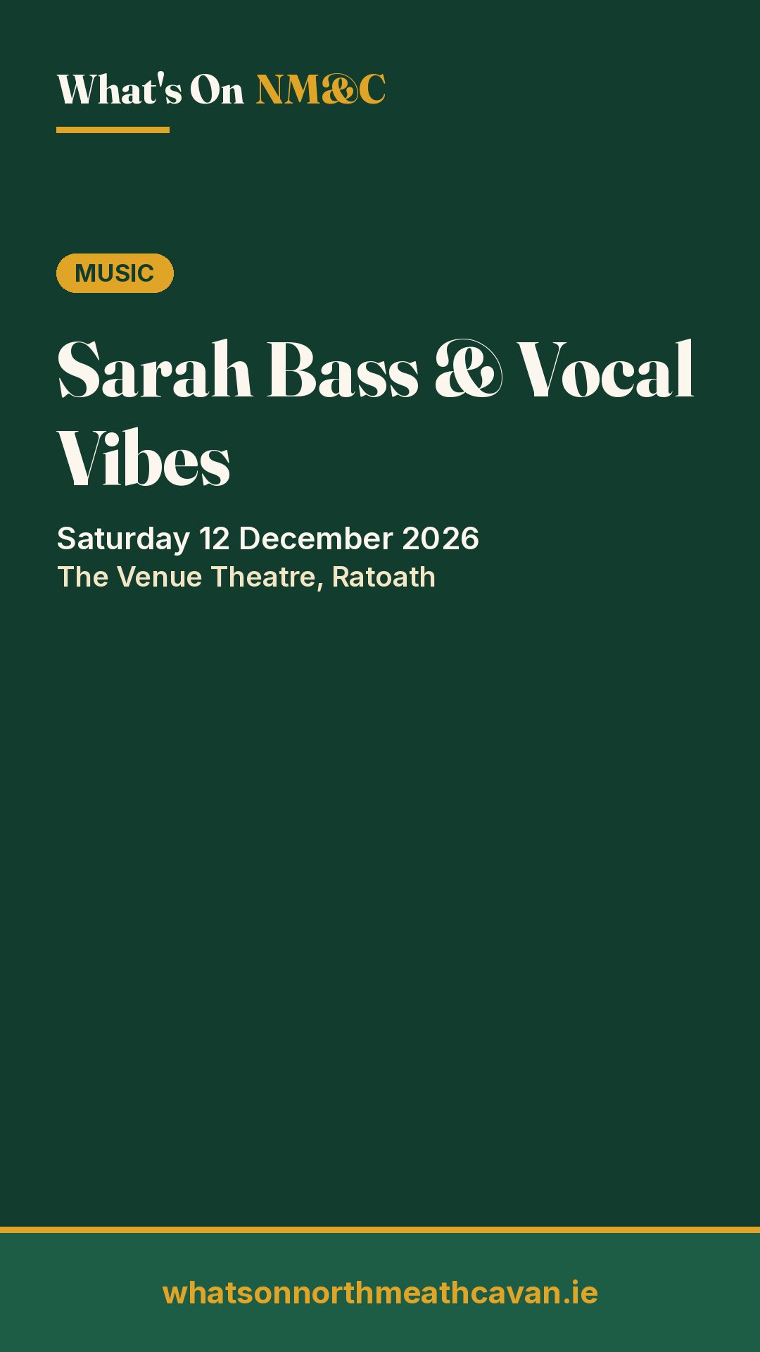Story image for Sarah Bass & Vocal Vibes