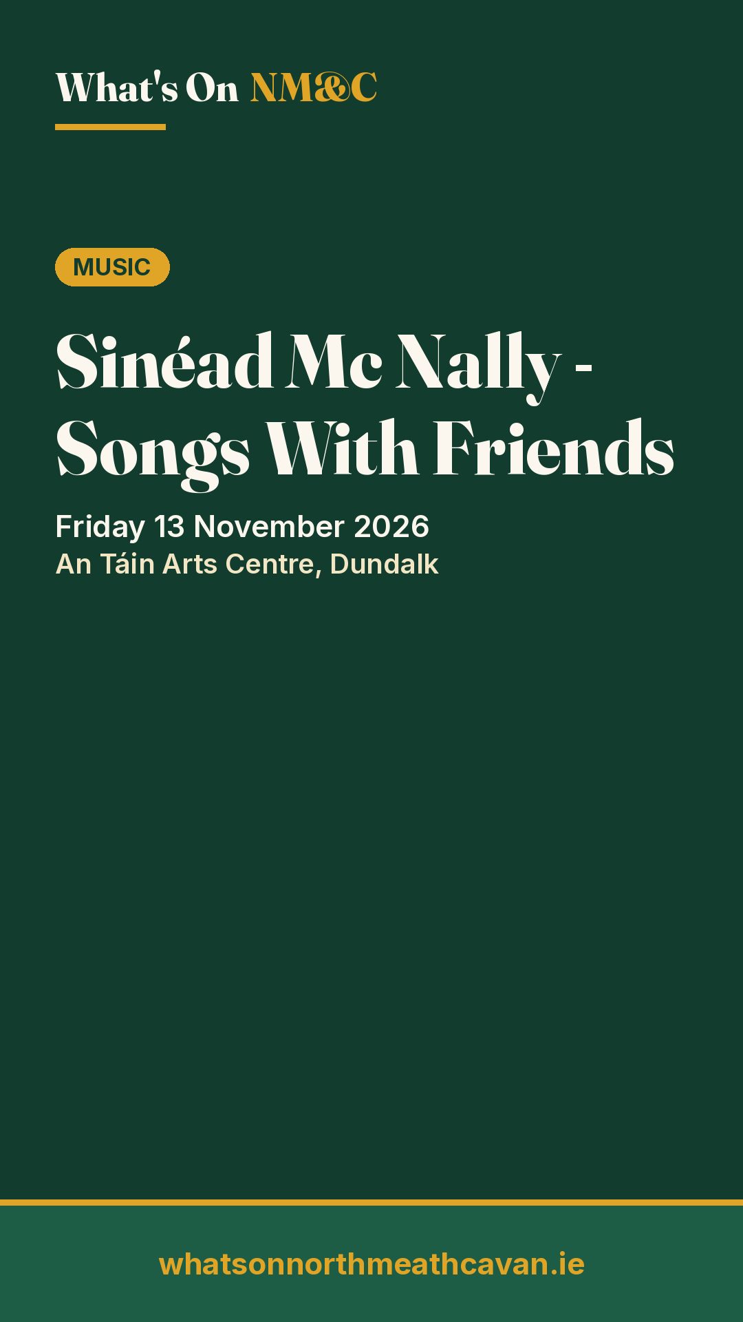 Story image for Sinéad Mc Nally - Songs With Friends