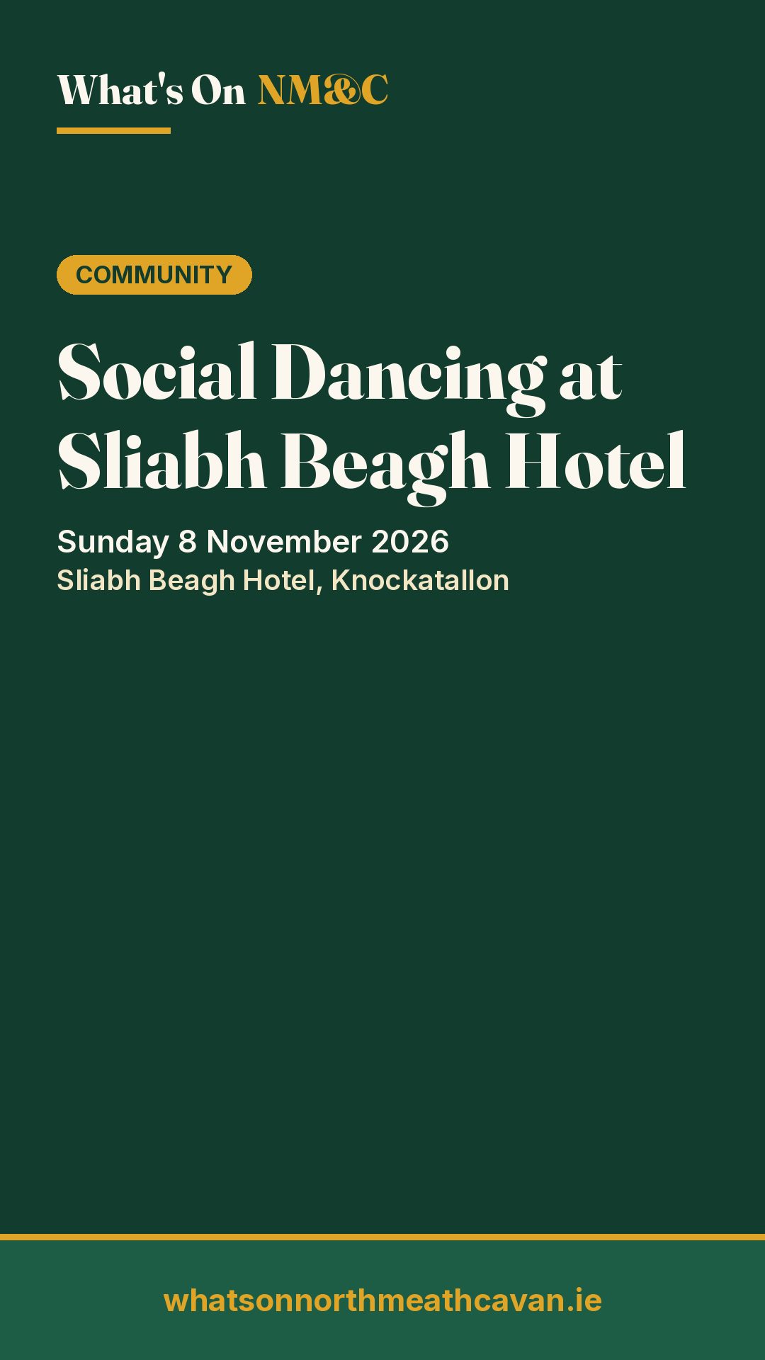 Story image for Social Dancing at Sliabh Beagh Hotel
