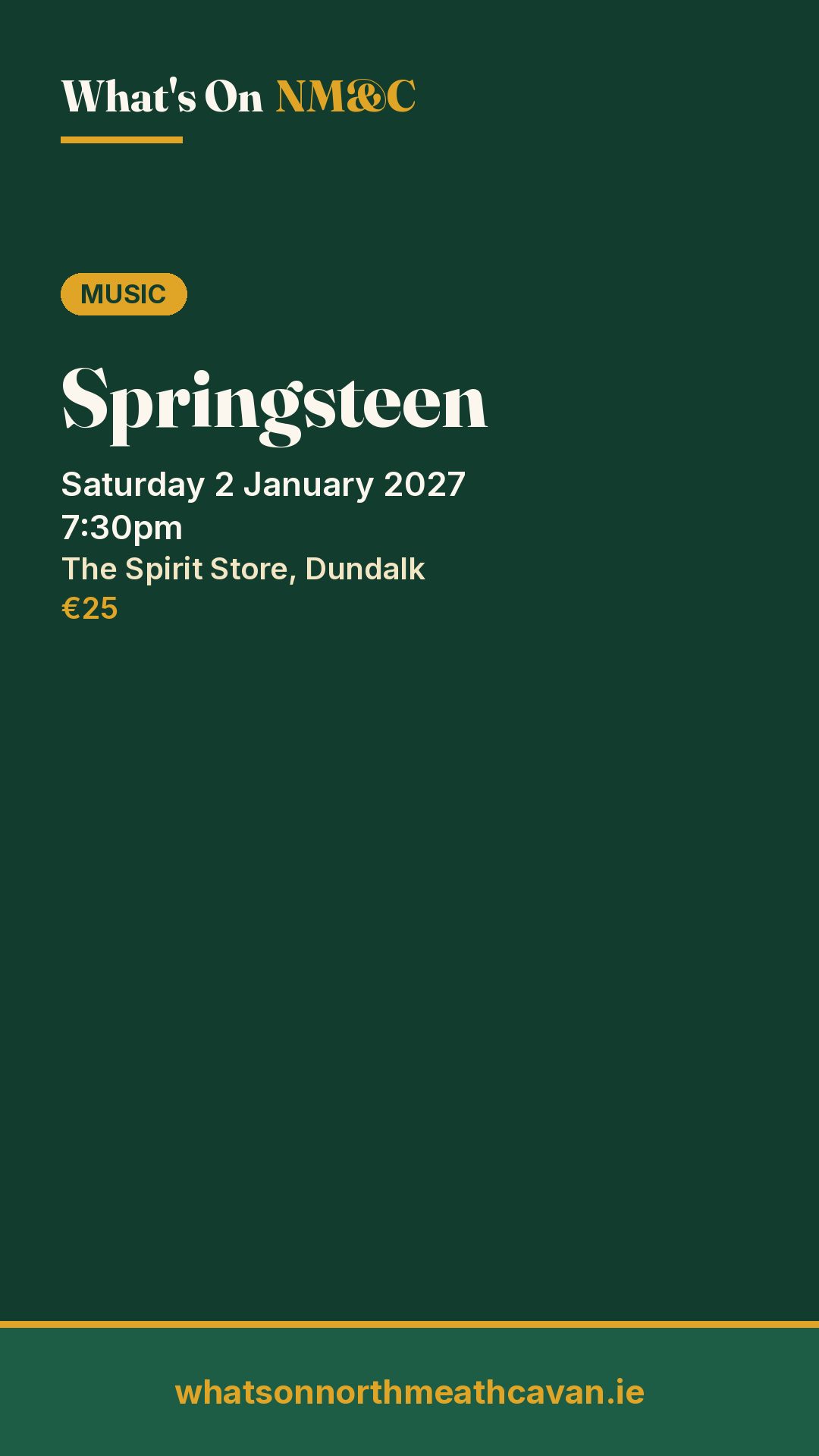 Story image for Springsteen