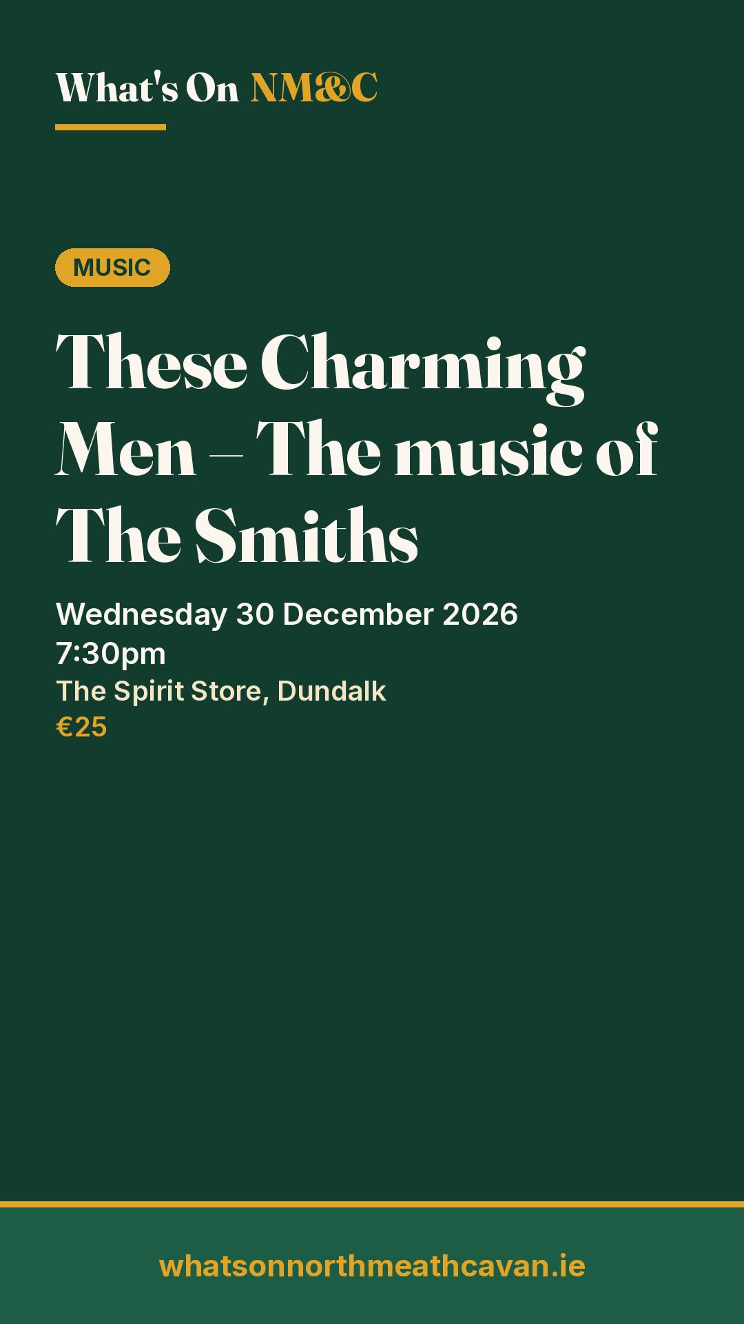 Story image for These Charming Men – The music of The Smiths
