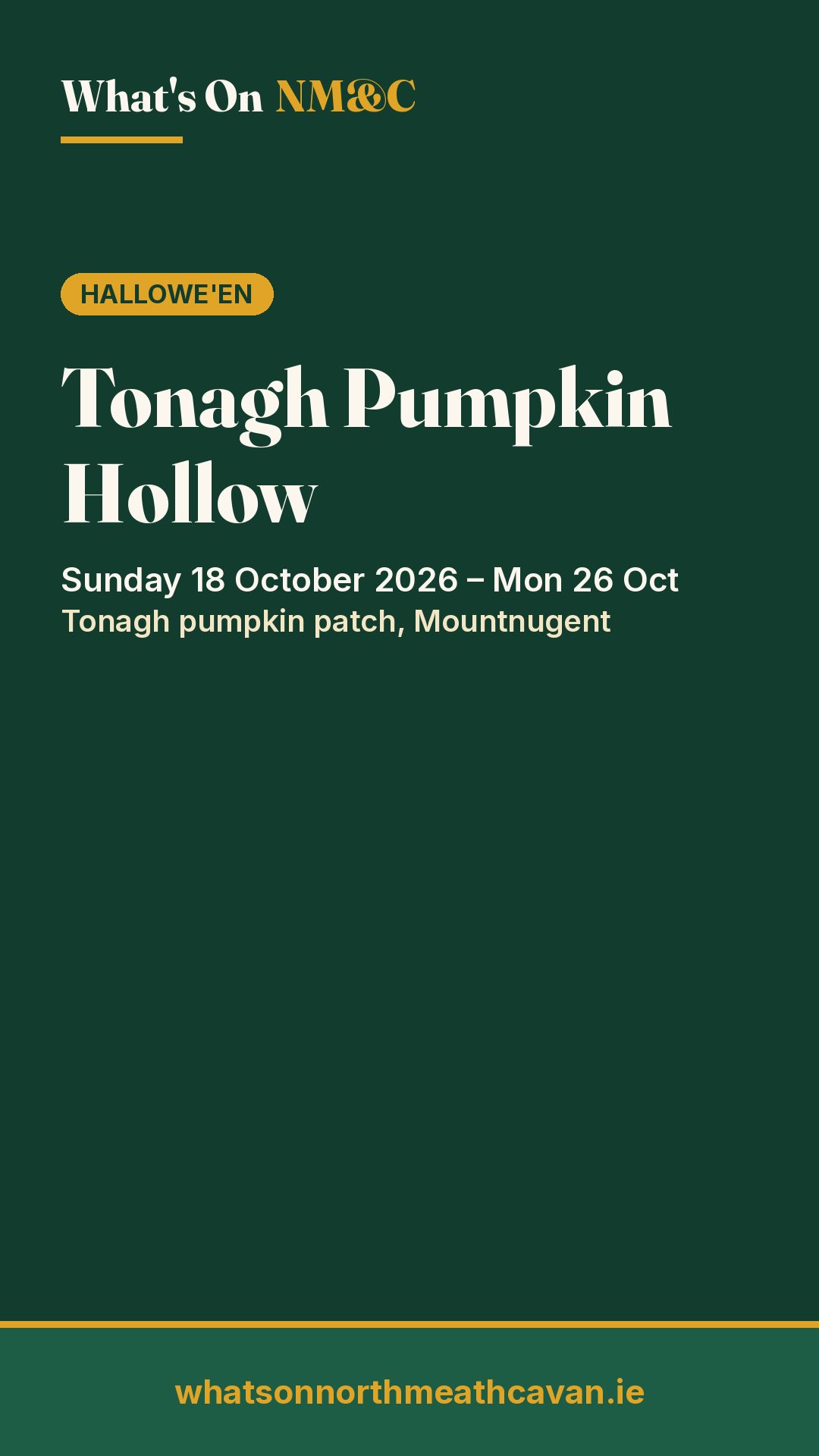 Story image for Tonagh Pumpkin Hollow