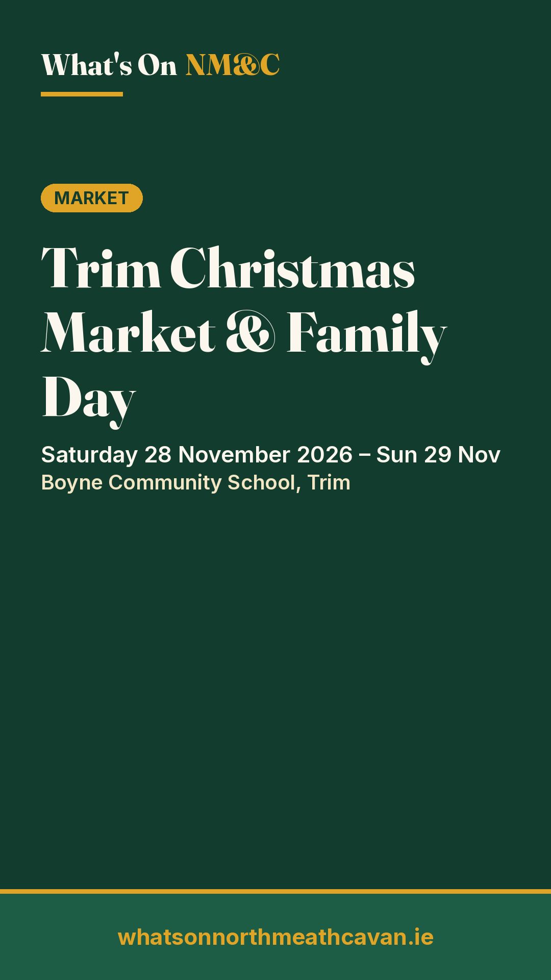 Story image for Trim Christmas Market & Family Day