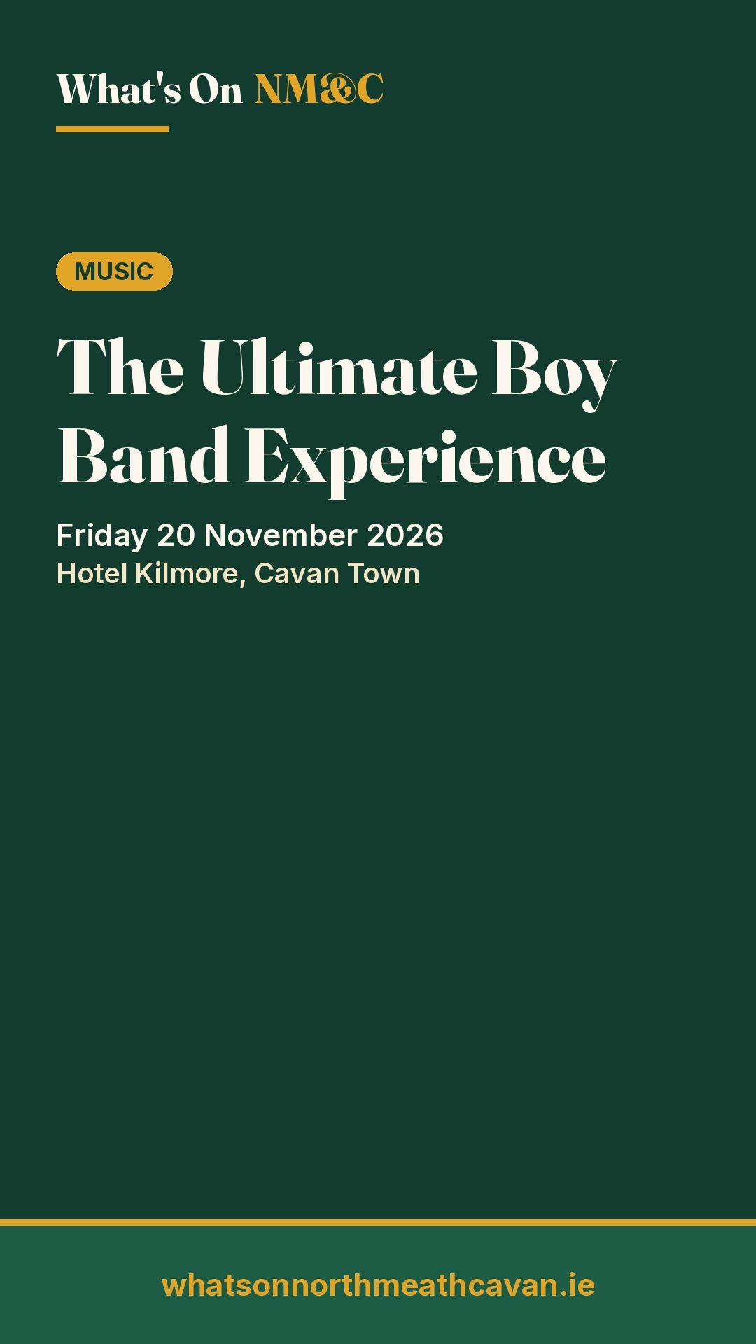 Story image for The Ultimate Boy Band Experience