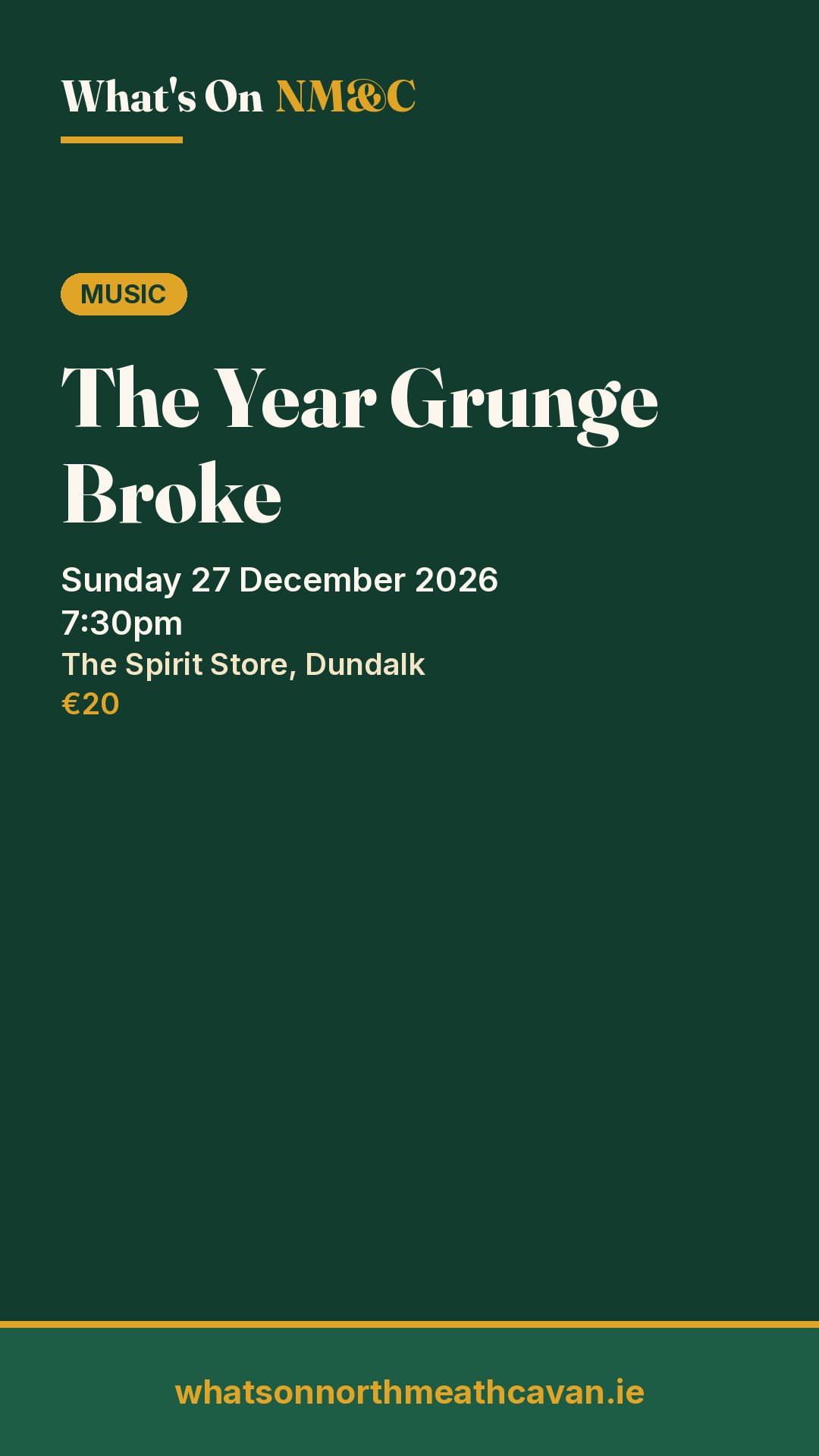 Story image for The Year Grunge Broke